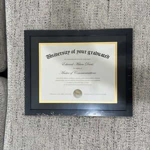 Diploma Frame Certificate Degree Document Frame with High Definition Glass